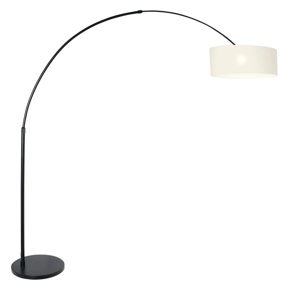 Lampadaire Steinhauer Sparkled Light 1L blanc noir E27