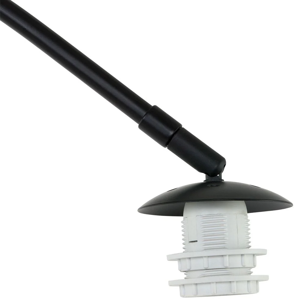 Lampadaire Steinhauer Sparkled Light 1L en bois foncé, douille E27, diamètre 60 cm