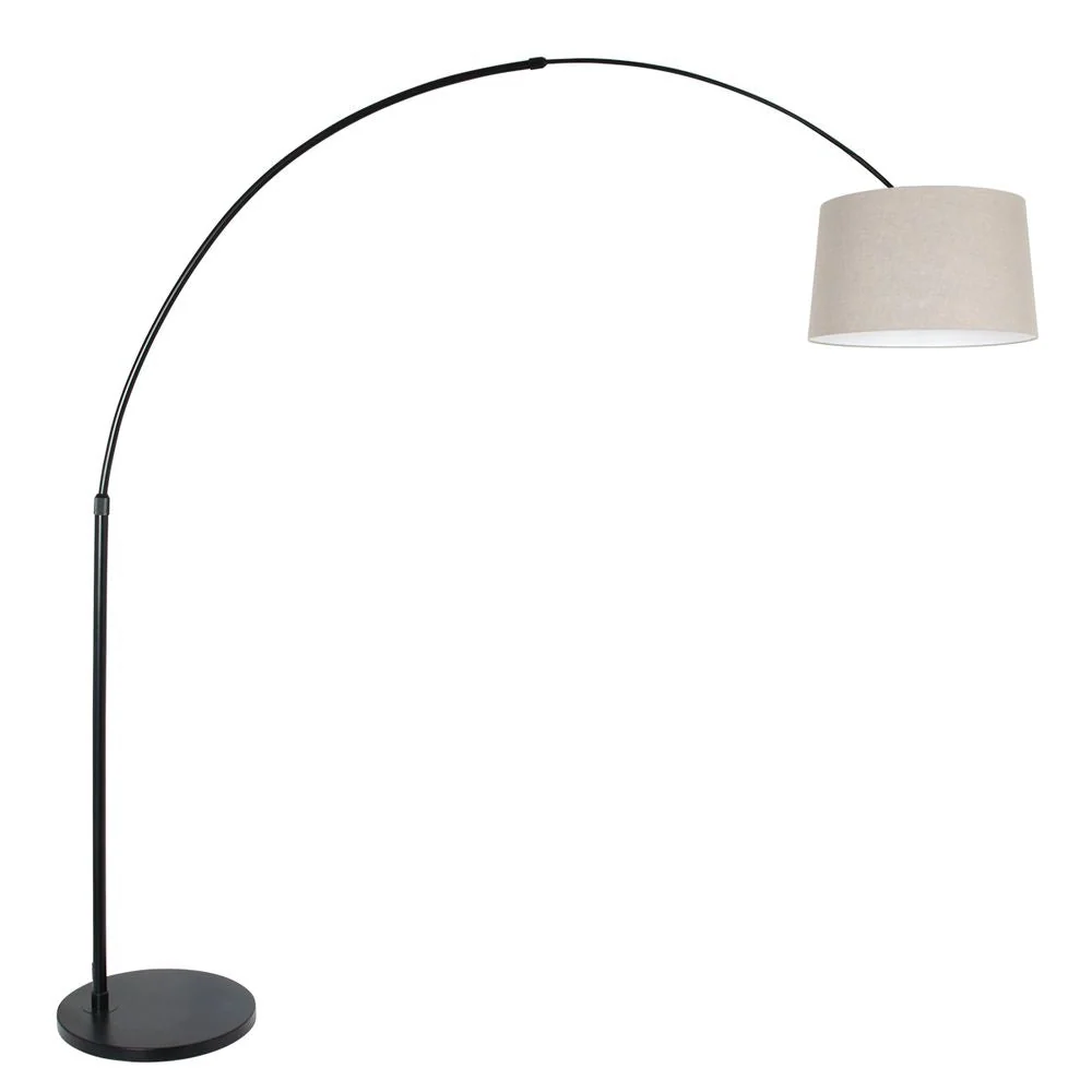 Lampadaire Steinhauer Sparkled Light 1L noir beige E27