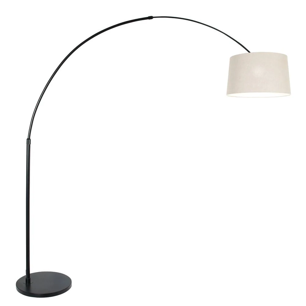 Lampadaire Steinhauer Sparkled Light 1L noir beige E27