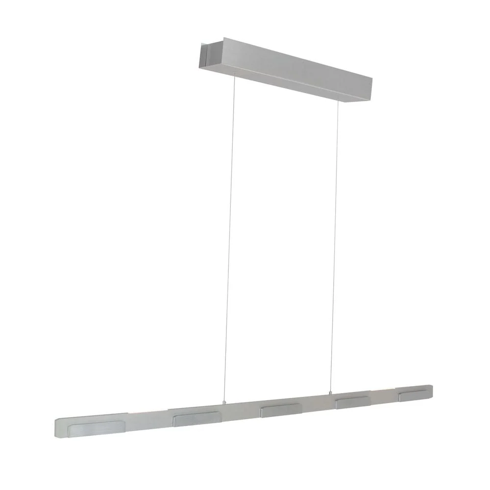Luminaire sur rail Steinhauer Bloc 7L, LED en acier, largeur 120 cm