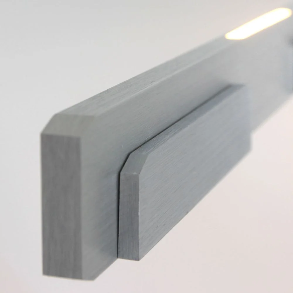 Luminaire sur rail Steinhauer Bloc 7L, LED en acier, largeur 120 cm