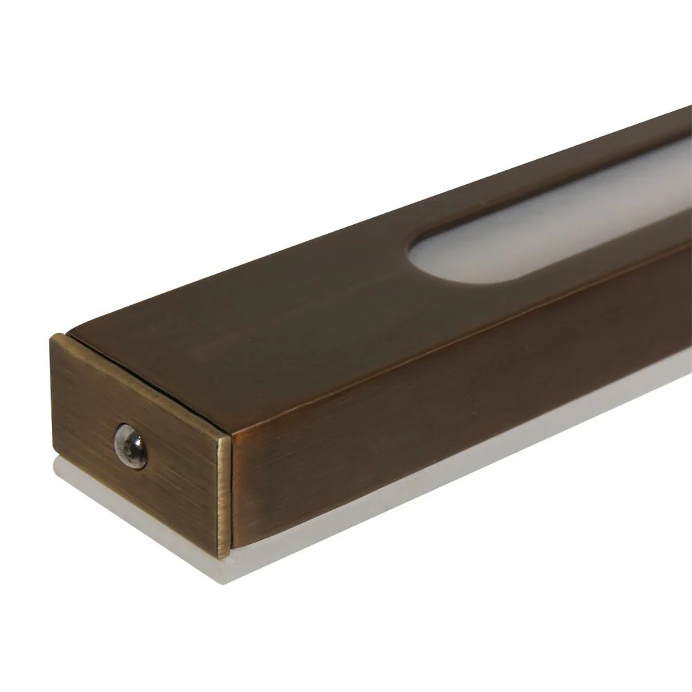 Luminaire sur rail Steinhauer Zelena 3L, LED bronze, largeur 155 cm