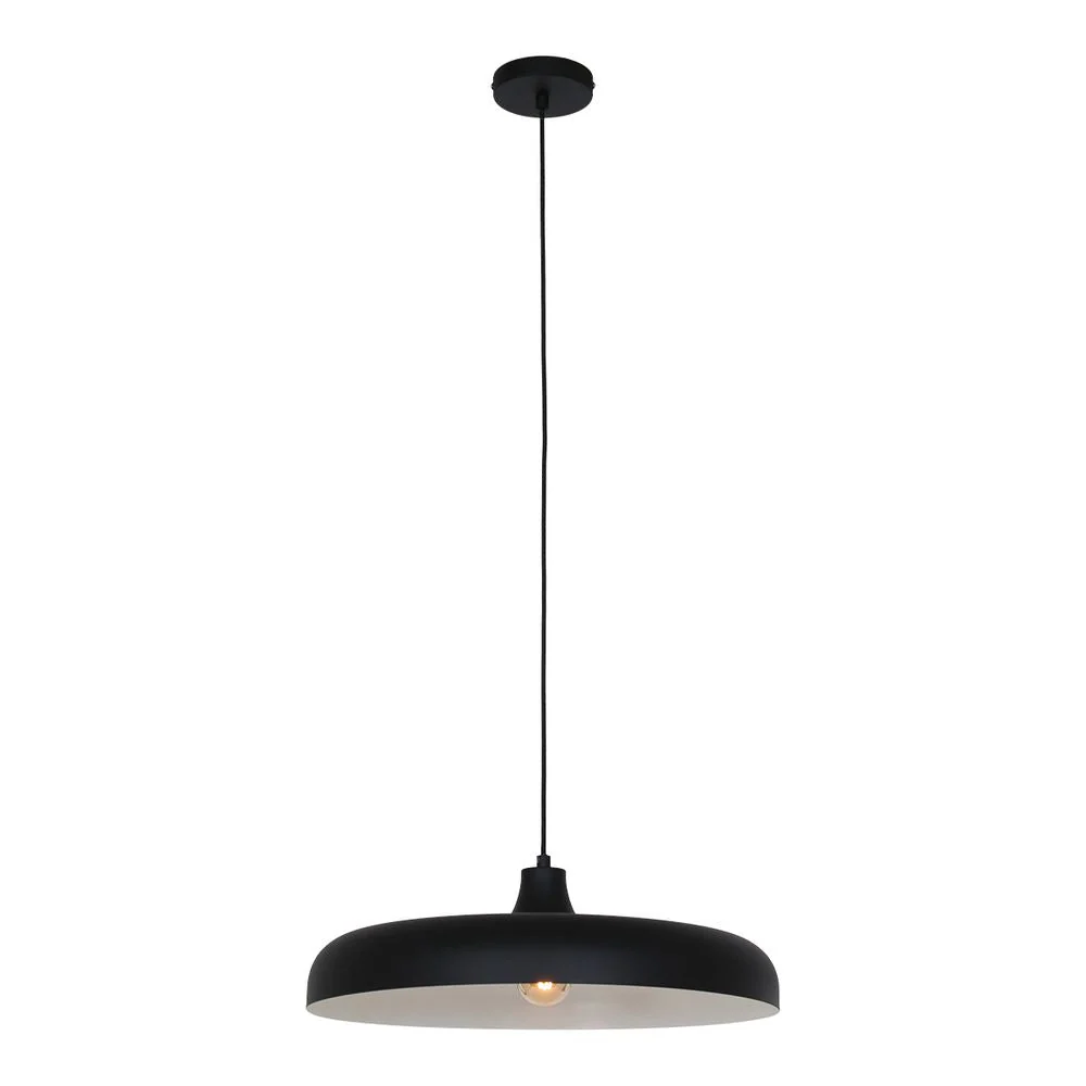 Steinhauer Crisip 1L suspension métal noir E27, D 50cm