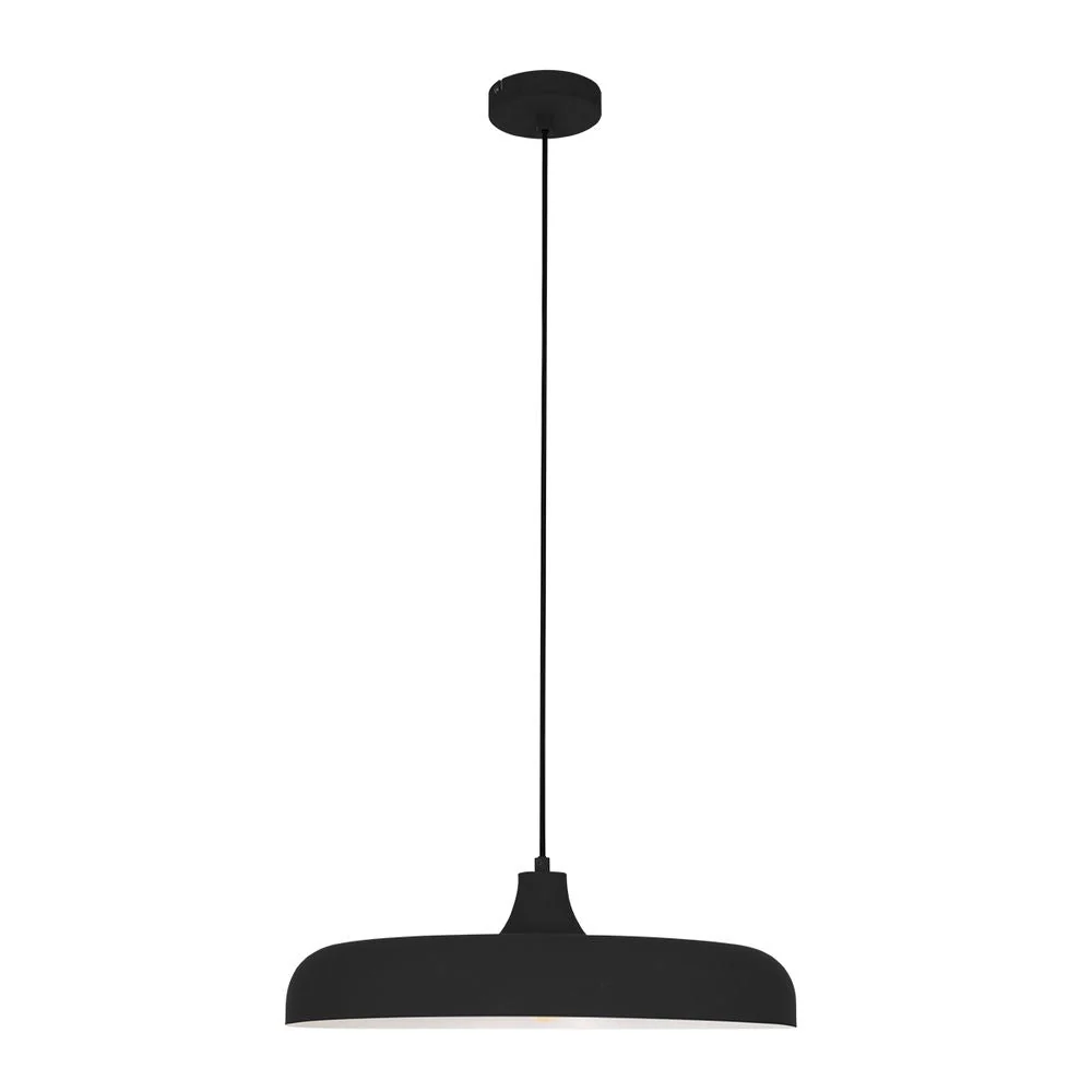 Steinhauer Crisip 1L suspension métal noir E27, D 50cm