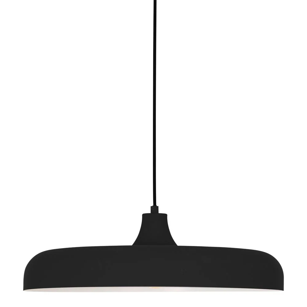 Steinhauer Crisip 1L suspension métal noir E27, D 50cm
