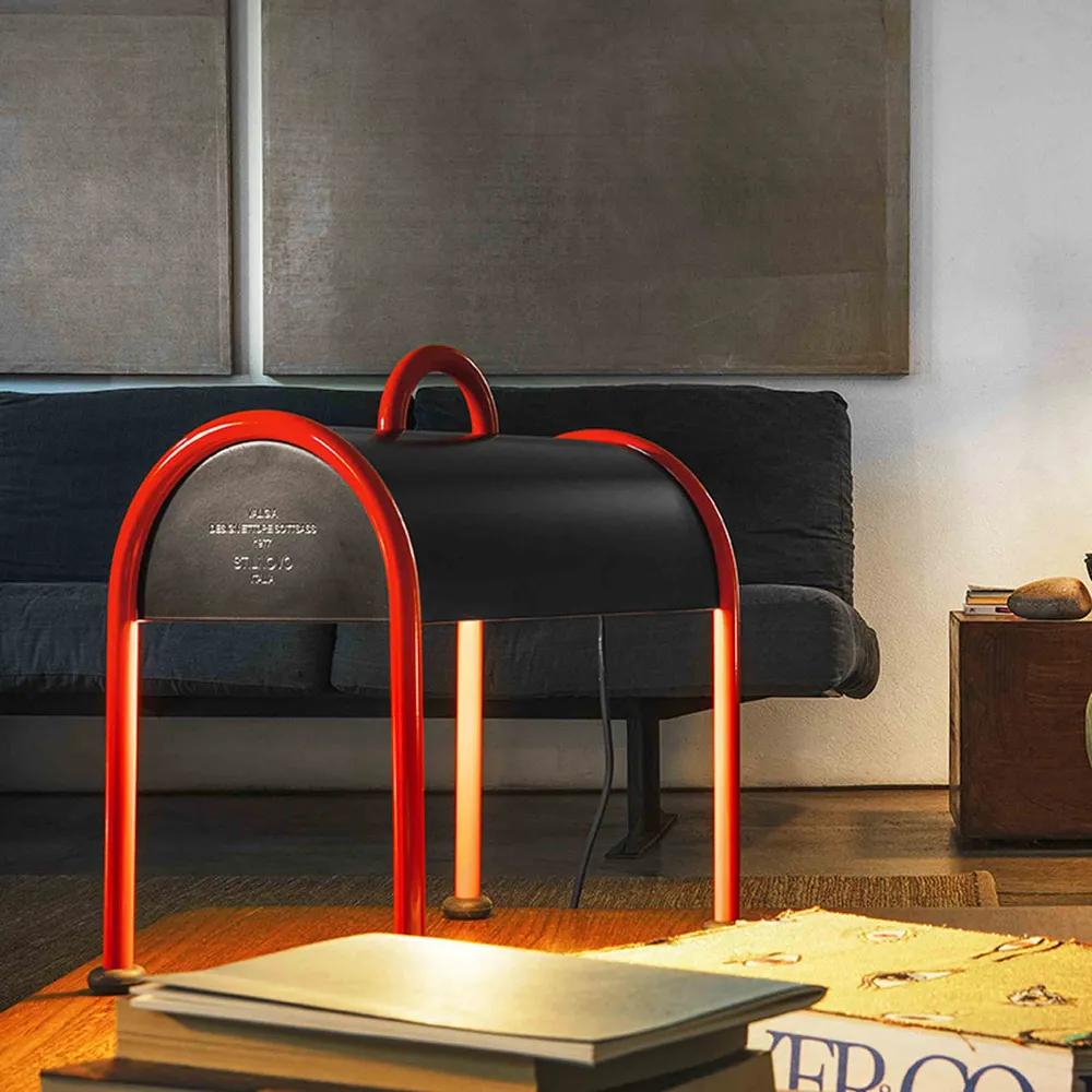 Lampe de table VALIGIA par Ettore Sottsass pour Stilnovo