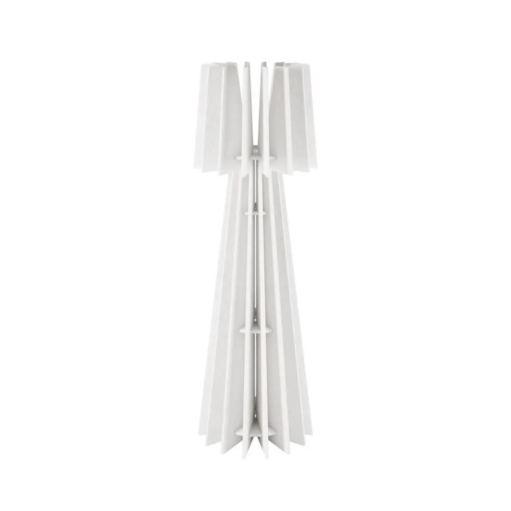 Structure pour lampe de sol SHHINE en matériau acoustique - Blanc chiné