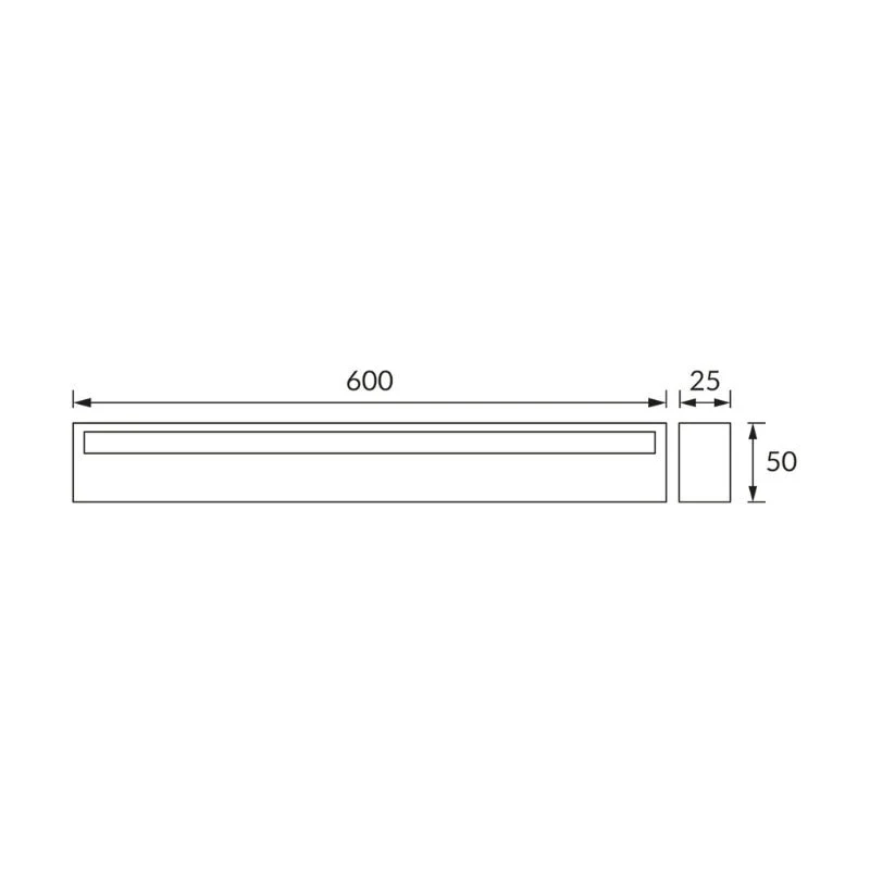 Applique Murale LED SMD 14W IP44 Noir Struhm