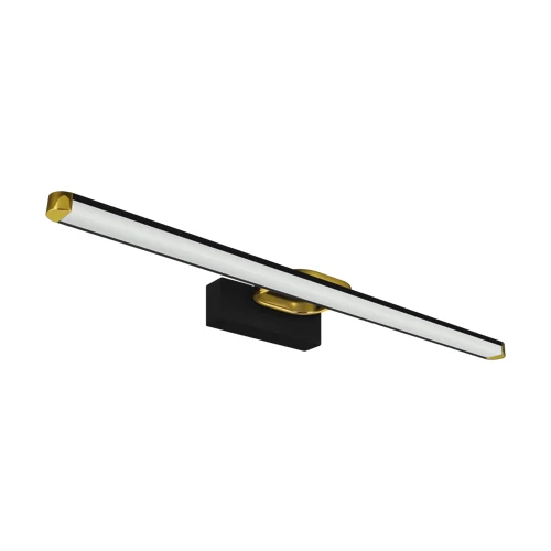Applique murale STRUHM PRYMUS LED (SMD) en acier inoxydable noir, largeur 43-63 cm