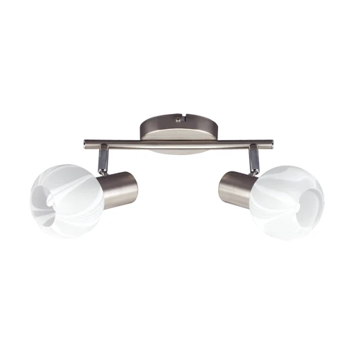 Rails d'éclairage STRUHM BOLERO E14 2 x 9W acier inoxydable chrome mat
