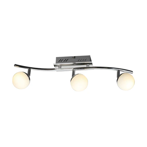 Rails d'éclairage STRUHM NELI LED (SMD) 3 x 6W en acier inoxydable chromé