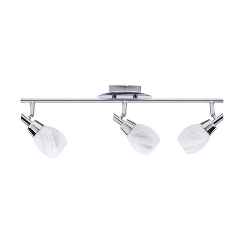 Rails d'éclairage STRUHM WAGNER G9 3 x 40W en acier inoxydable chromé