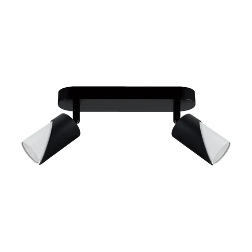 Rails d'éclairage STRUHM ZEBRA GU10 2 x 35W en alliage d'aluminium moulé noir