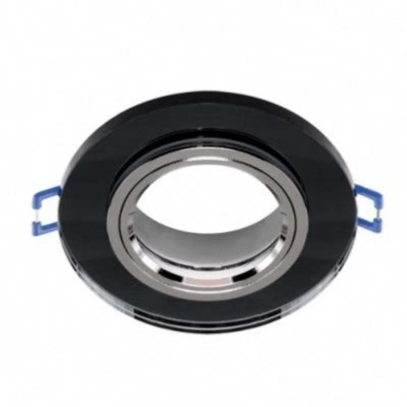 Support Spot Encastrable GU10/MR16 Rond Verre Effet Miroir Struhm