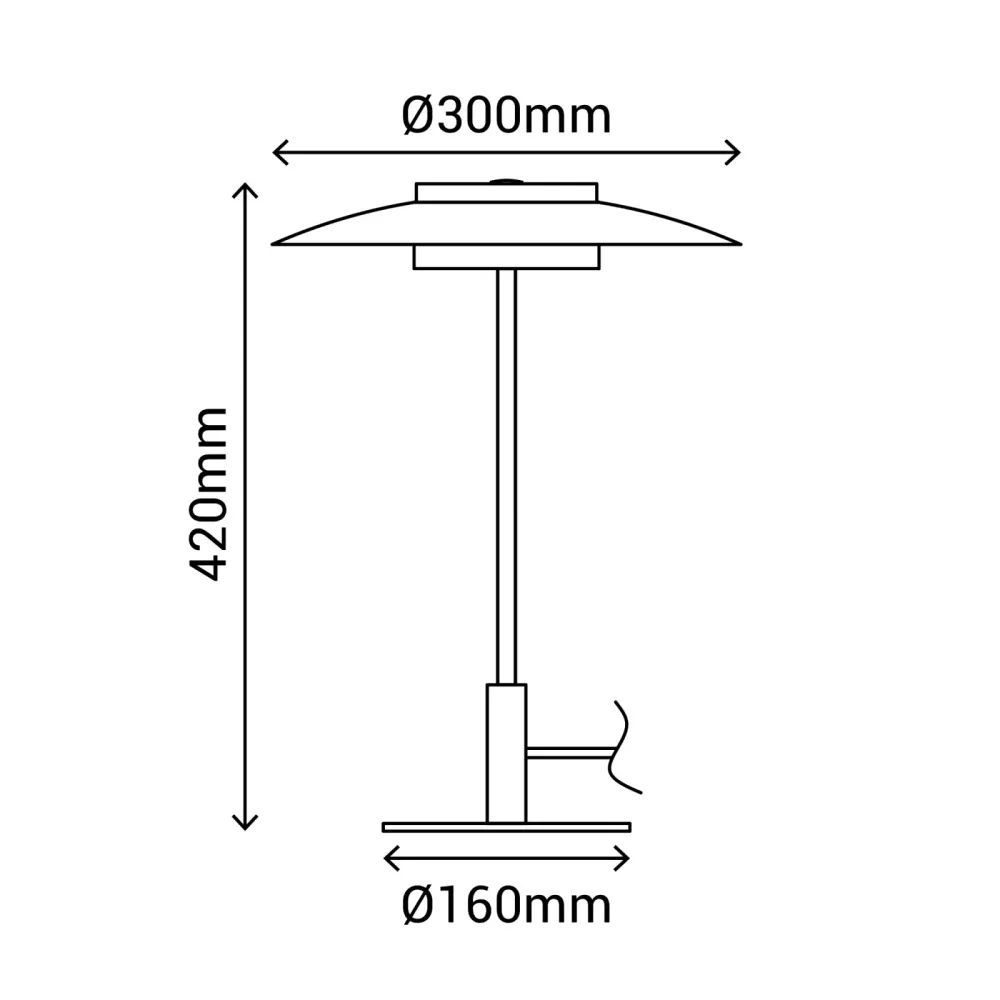 Lámpara de sobremesa Sulion Valentina LED madera metal CCT 9W 2191331