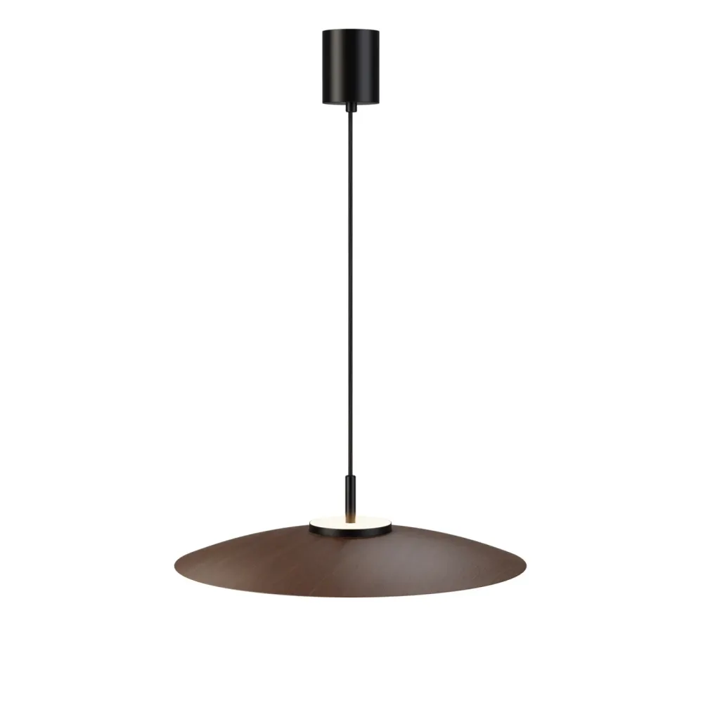 Lámpara de techo colgante Sulion Valentina LED madera metal CCT Ø50cm 18W 2191706