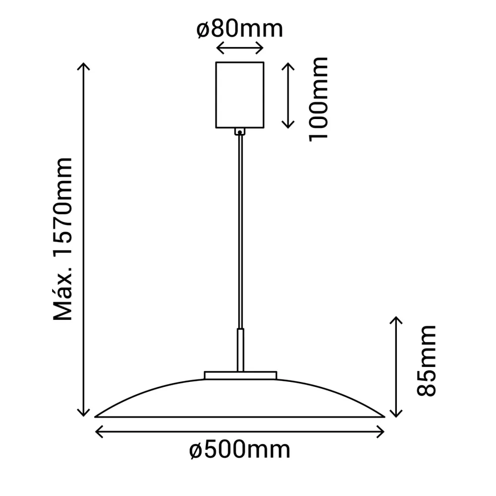 Lámpara de techo colgante Sulion Valentina LED madera metal CCT Ø50cm 18W 2191706