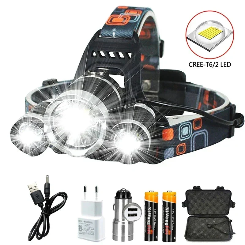 Lampe Frontale Triple Eclairage - Puissance Max Super génie