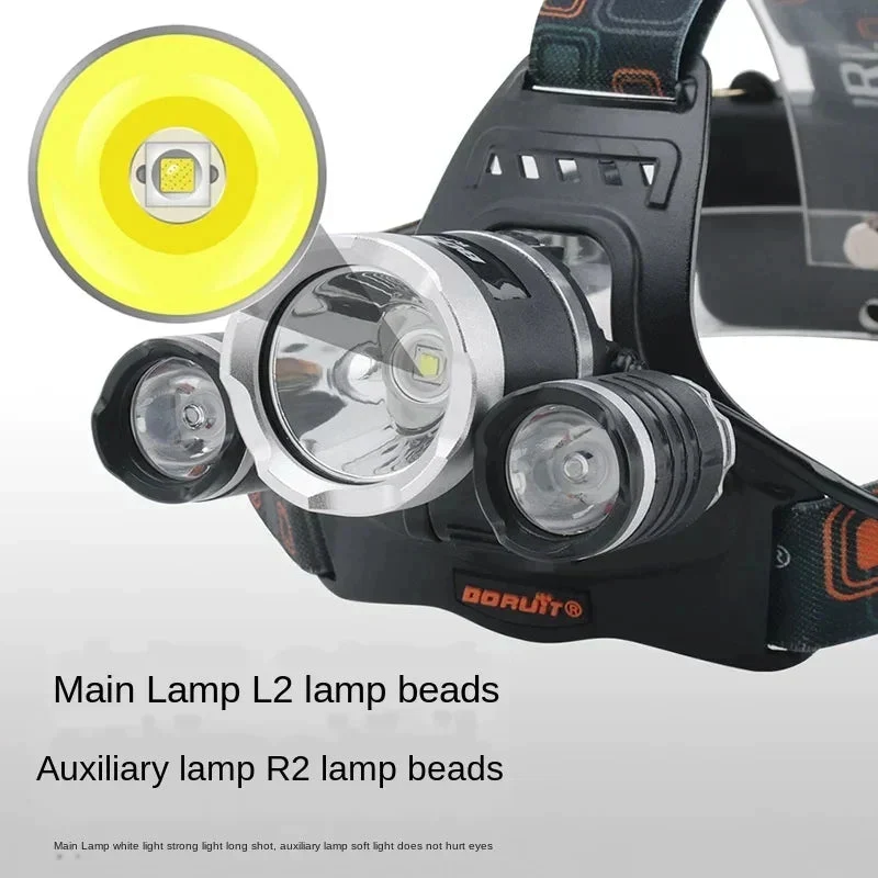 Lampe Frontale Triple Eclairage - Puissance Max Super génie