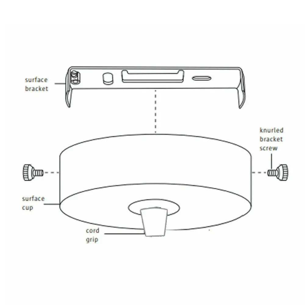 Support de Fixation Rosace Plafond 125mm – Plaque Métallique pour Lustre ~1818