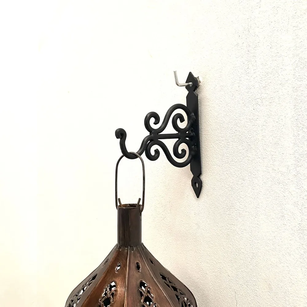 Support pour Lampes et Lanternes Arabes en Fer Forgé 10cm
