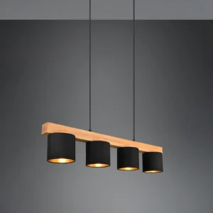 Suspension Cameron noir/or/bois R30654002