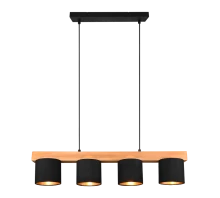 Suspension Cameron noir/or/bois R30654002