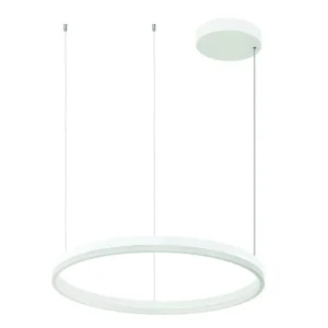 Suspension cercle LED Zambelis 20261 blanche Ø 60 cm