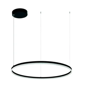Suspension cercle LED Zambelis 20264 noire Ø 120 cm