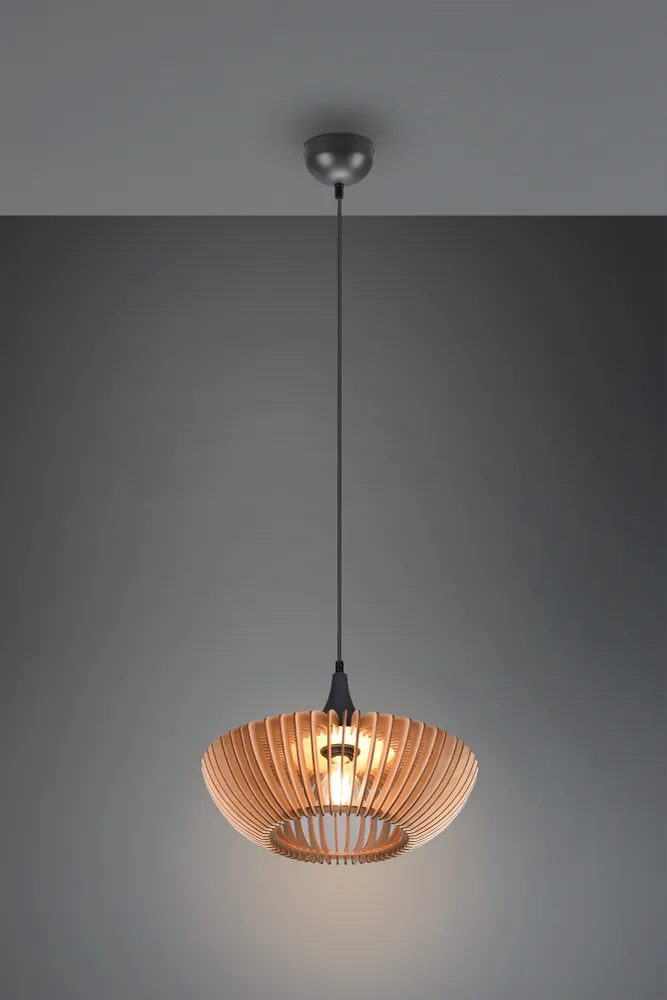 Suspension Colino anthracite/bois 315900142