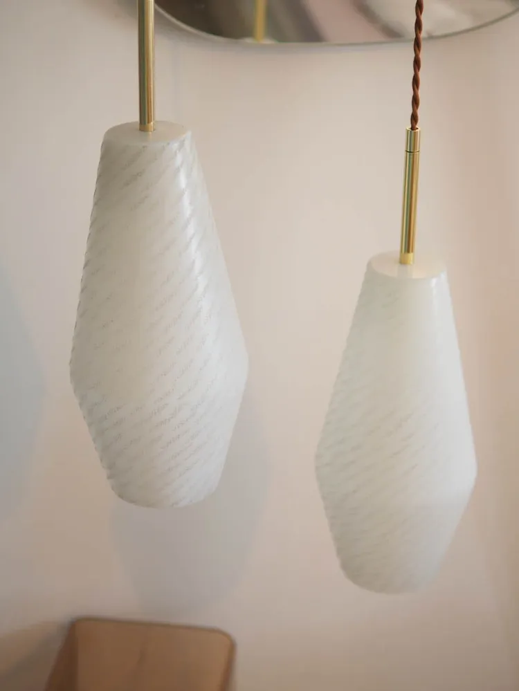 Suspension double en opale Eosa