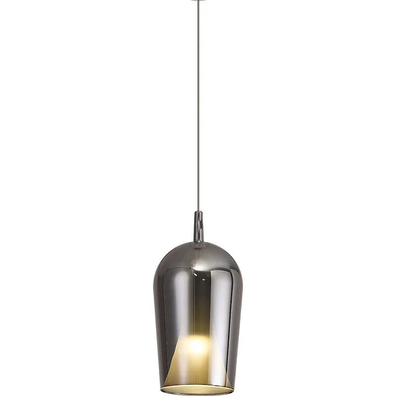 Suspension Elsa longue double verre gris fumé, blanc Mantra 8252 + 8270
