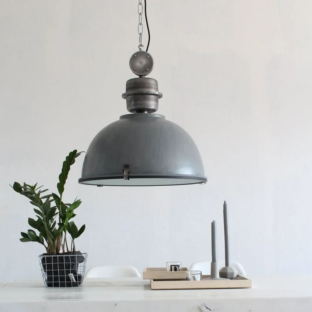 Suspension Industrielle Grise | Jory