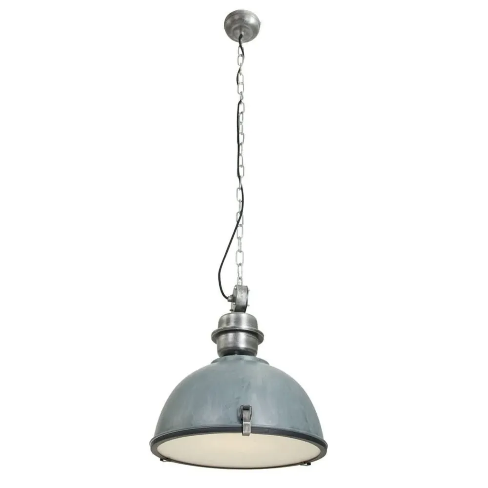 Suspension Industrielle Grise | Jory