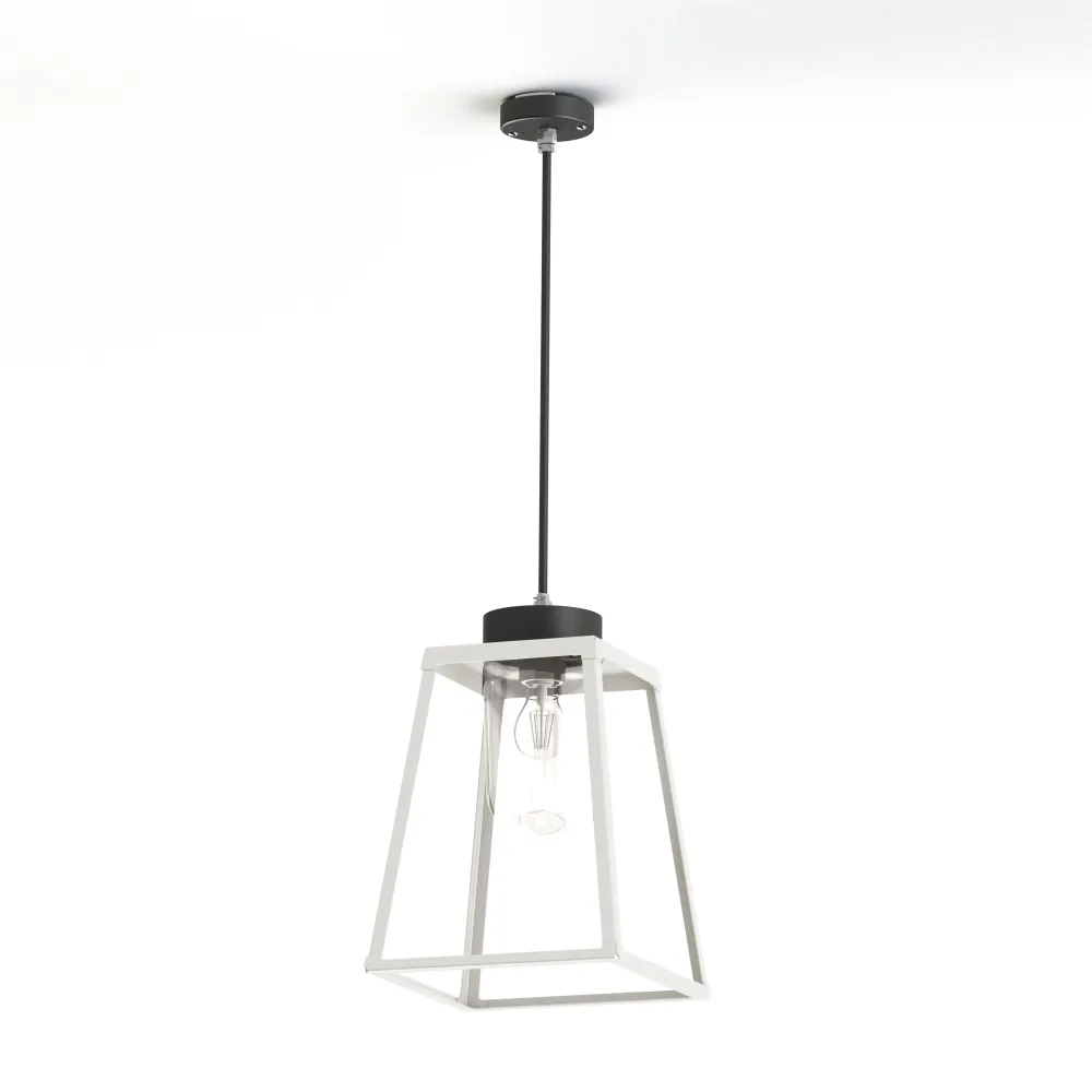 Suspension Lampiok 2 N°2 diffuseur clair Blanc pur 101 - Gris noir 107 178003101