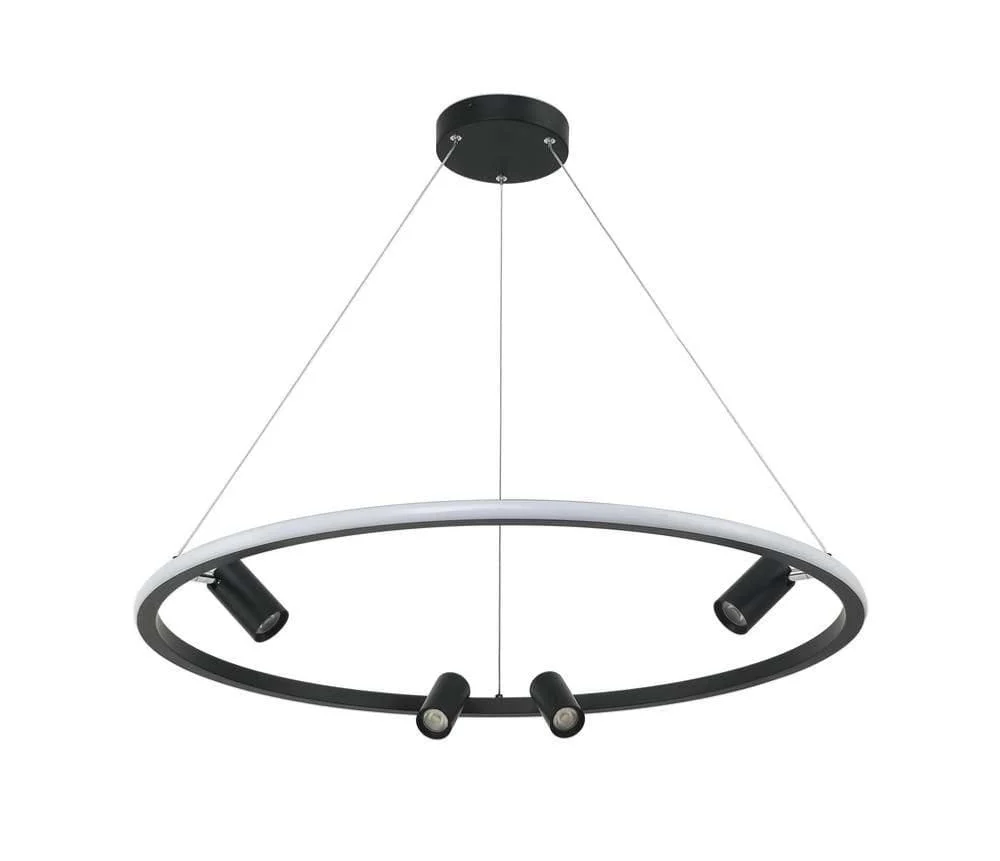 Suspension LED Zambelis 22013 noire Ø 79 cm