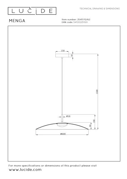 Suspension Manga LUCIDE 25417/12/62