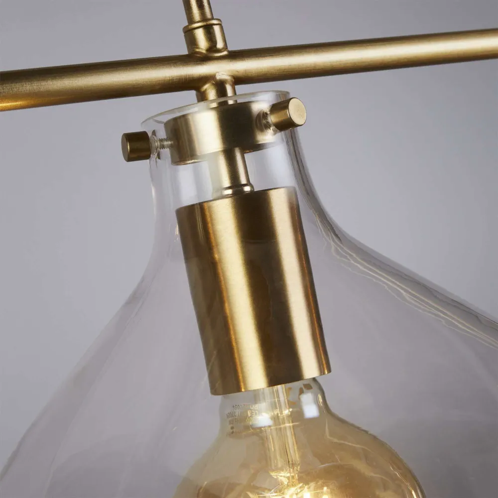 Suspension MARGARITA laiton 3 lampes