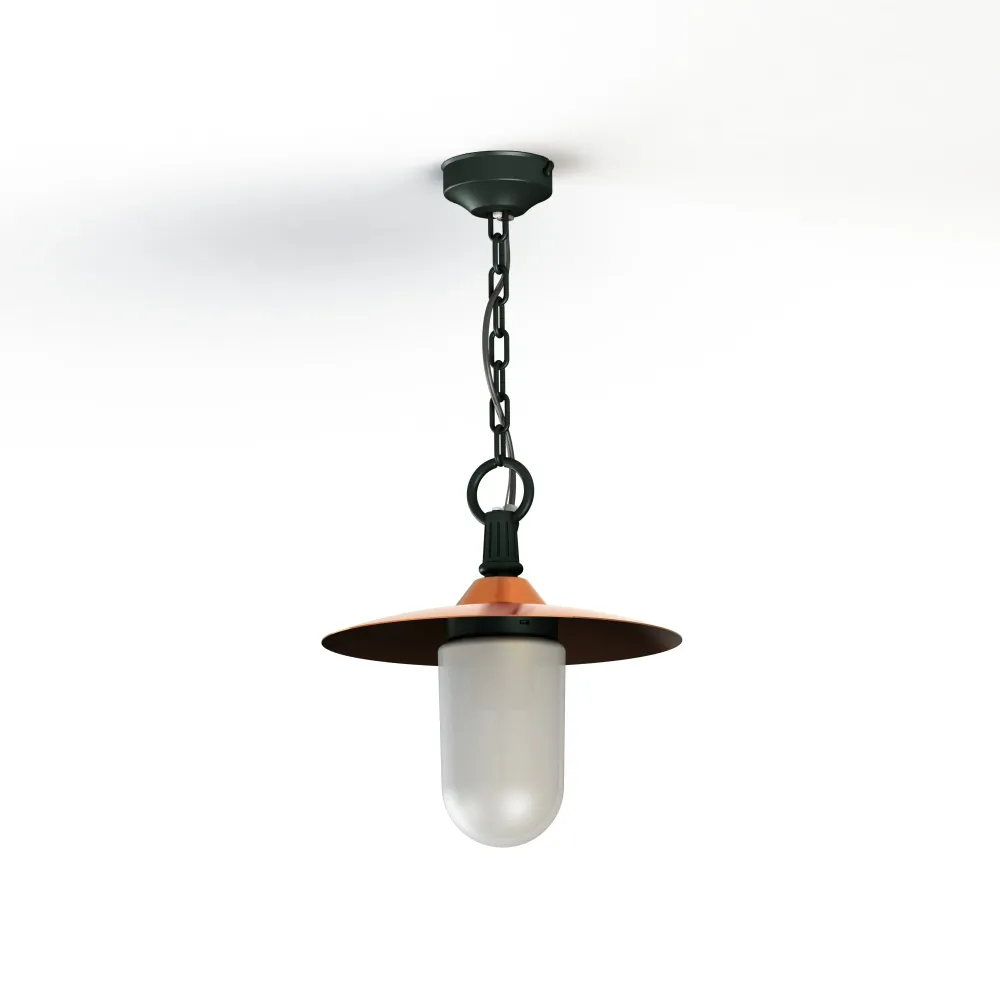 Suspension Montana N°1 opale Dôme cuivre vernis- Gris ardoise 059 139004059