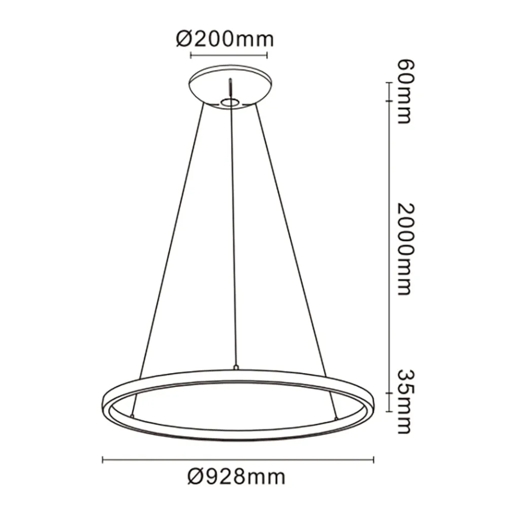 Suspension RIUMAR Blanche cylindrique D92,8 Mantra 8675