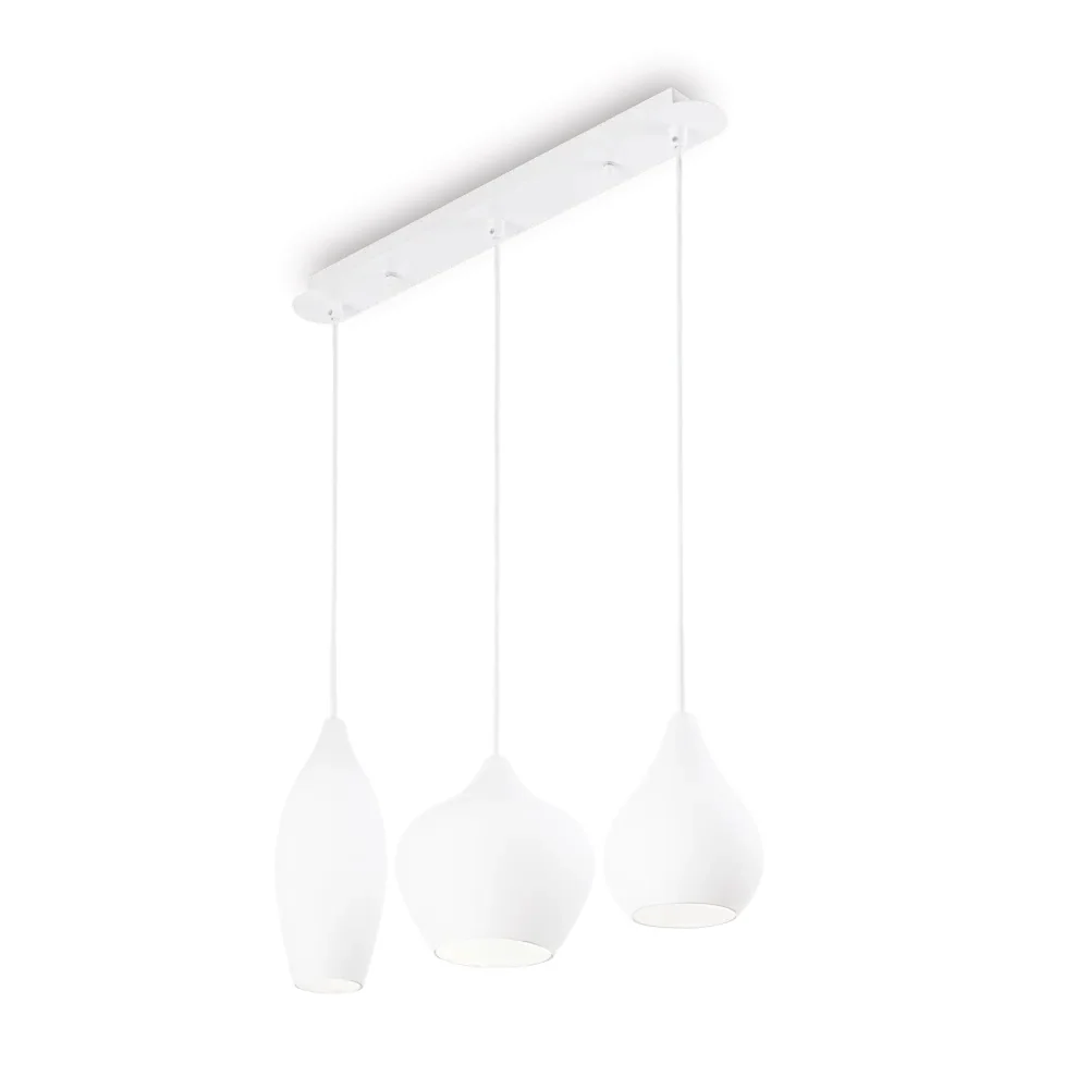 Suspension SOFT SP3 blanche verres soufflés