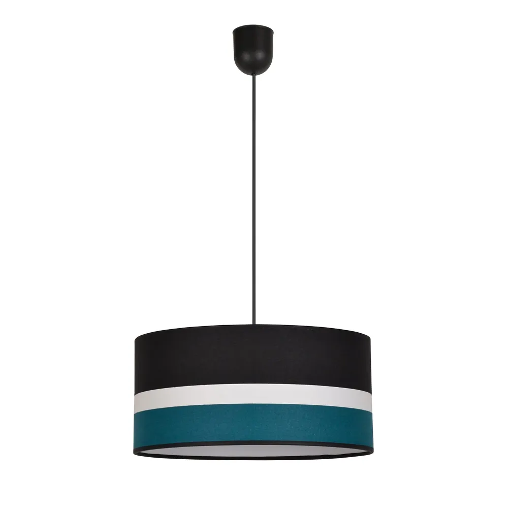 Suspension Stripes paon, blanc, noir D38