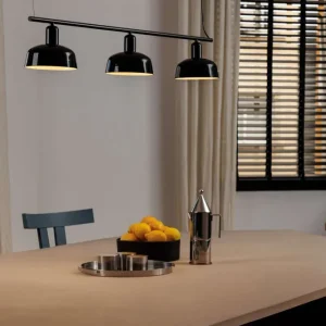 Suspension TATAWIN verre noir Ø 184 mm