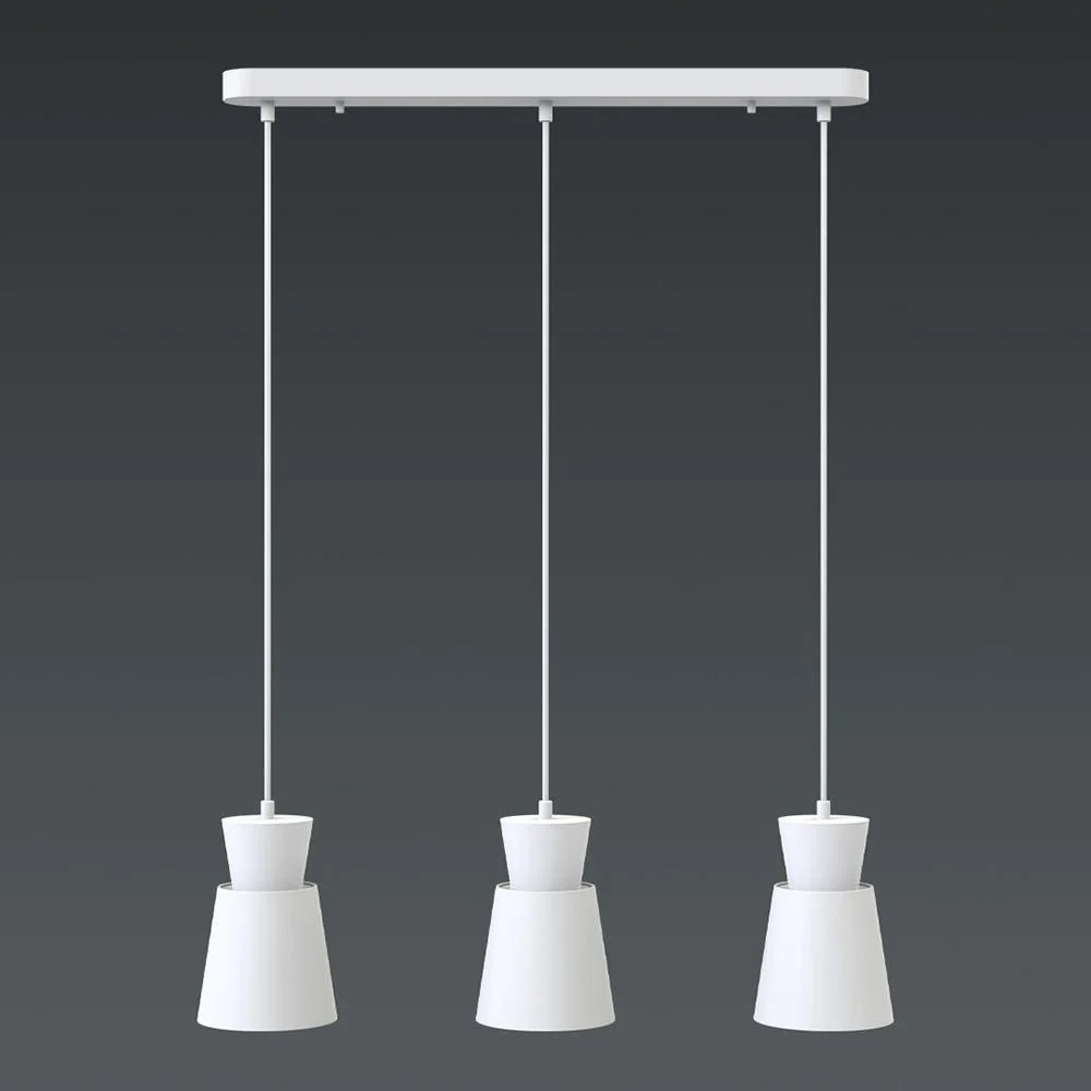 Suspension à trois lampes style scandianve | Fiona