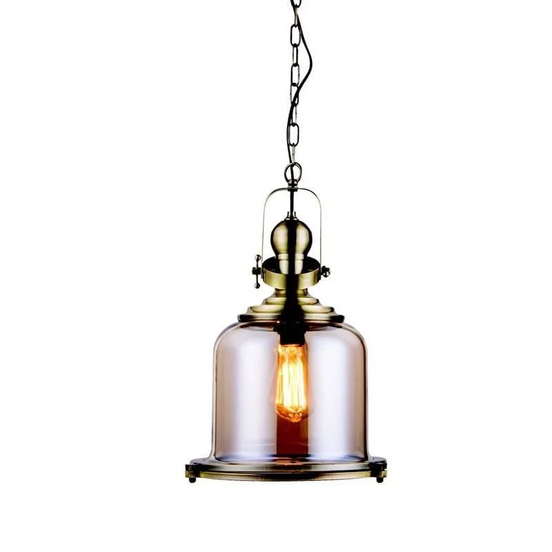Suspension Zambelis-16106 bronze et verre