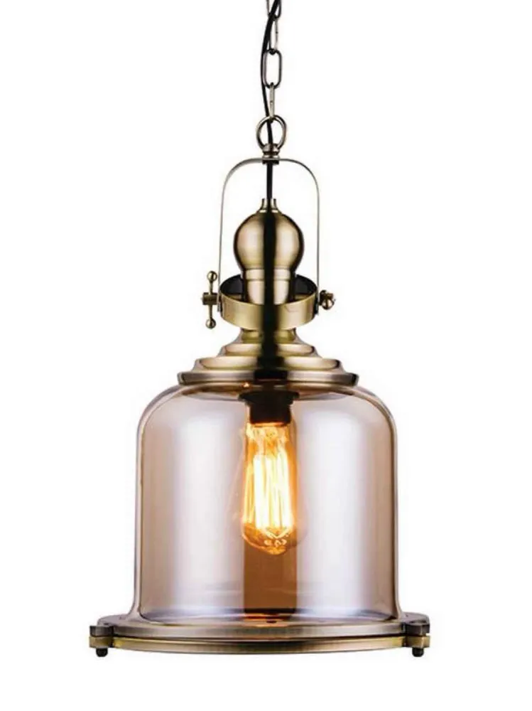 Suspension Zambelis-16106 bronze et verre