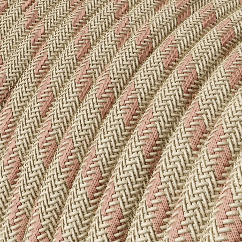 Table Snake - Lampe à brancher avec abat-jour cage Diamond - Cuivre