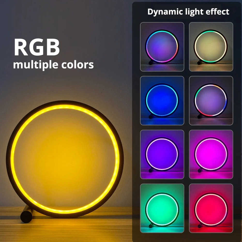 Lampe circulaire LED contrôlée par Bluetooth TeleAchatEXPRESS