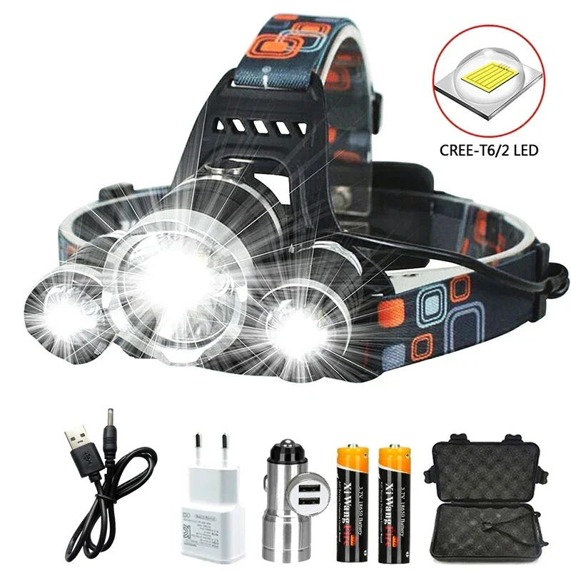 Lampe Frontale Triple Eclairage - Puissance Max TéléAchatEXPRESS